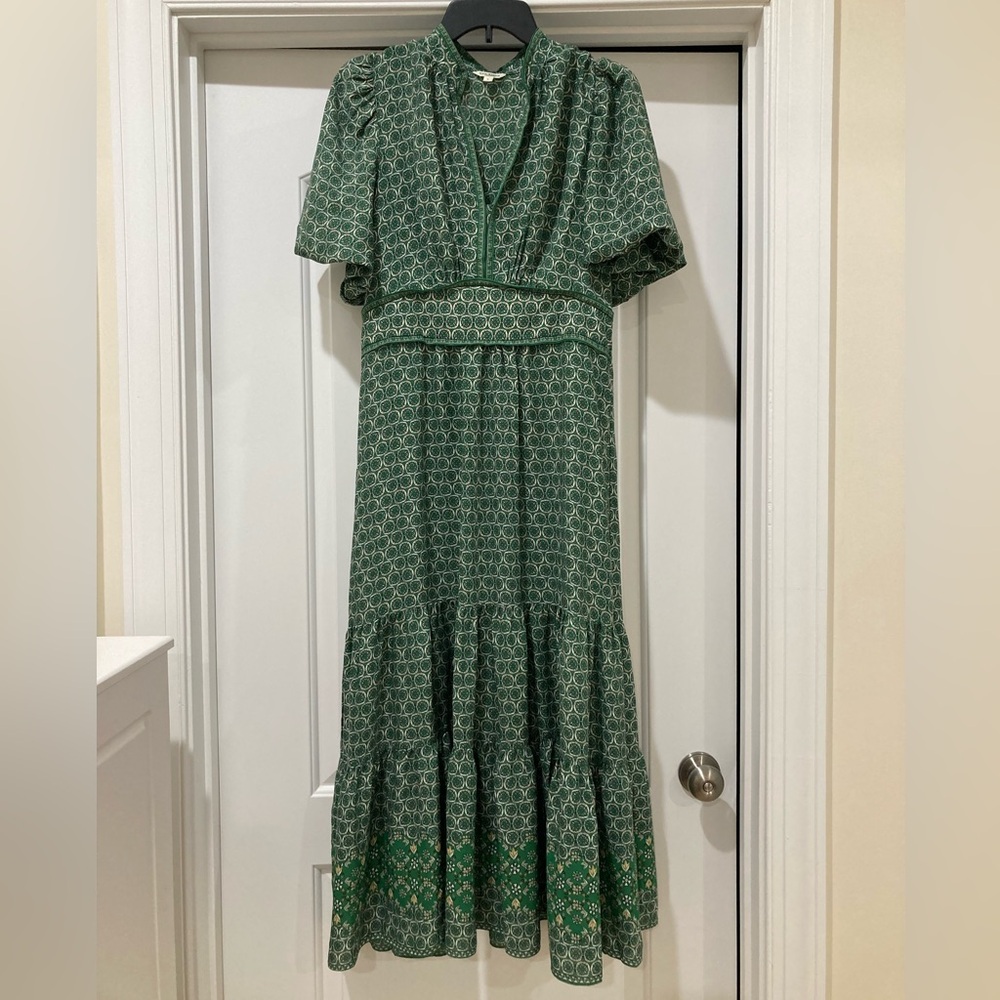 Max Studio Green Patterned Maxi Dress - Picture 3 of 7